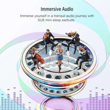 DUSONLAP Sleep Earbuds Bluetooth 5.4 in Ear Light-Weight Headphones, Mini Sleep Headphones Small Des...