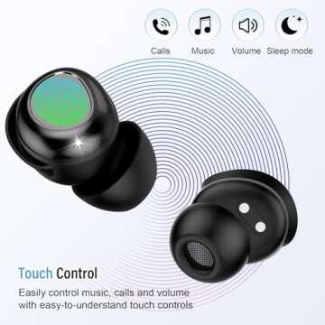 Comfortable DUSONLAP Sleep Earbuds with Bluetooth 5.4