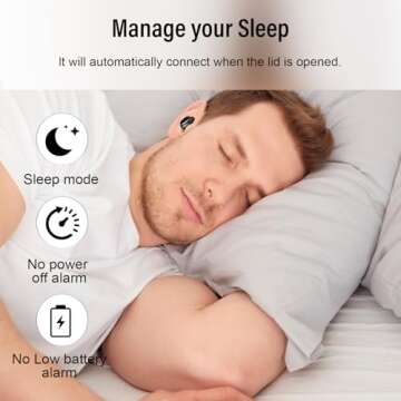 Comfortable DUSONLAP Sleep Earbuds with Bluetooth 5.4