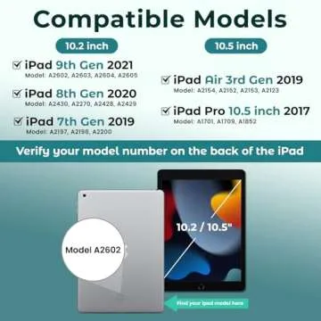 BLUTLOTUS Keyboard Case for iPad 9th/8th/7th Generation 10.2 inch 2021/2020/2019, iPad Pro 10.5-inch Case with Keyboard,iPad Air 3 2019, 7 Color Backlit Removable Wireless Keyboard Folio Case(Teal)