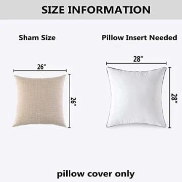 Stylish Faux Linen Cushion Covers - Kevin Textile 26x26