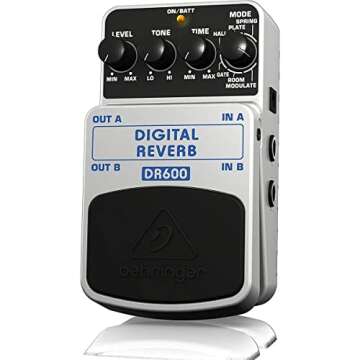 Behringer DR600 DIGITAL REVERB Digital Stereo Reverb Effects Pedal