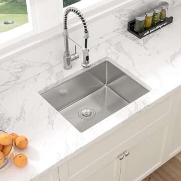 Sarlai 23" Undermount Stainless Steel Kitchen Sink