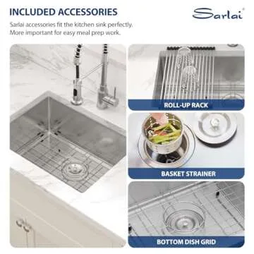 Sarlai 23" Undermount Stainless Steel Kitchen Sink