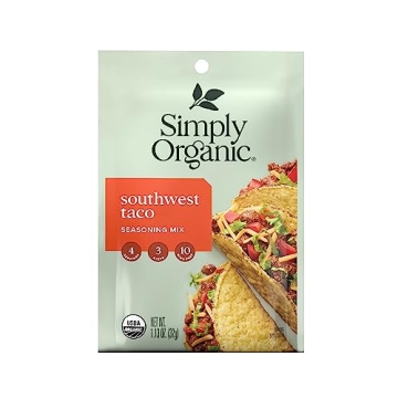 Simply Organic Southwest Taco Seasoning | Authentic Flavor Boost