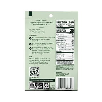 Simply Organic Southwest Taco Seasoning | Authentic Flavor Boost