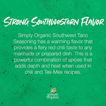 Simply Organic Southwest Taco Seasoning | Authentic Flavor Boost