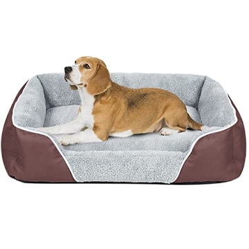 RIROMGY Dog Bed for Medium Dogs, Rectangle Machine Washable Dog Bed Warming Calming Pet Sofa Comfort...