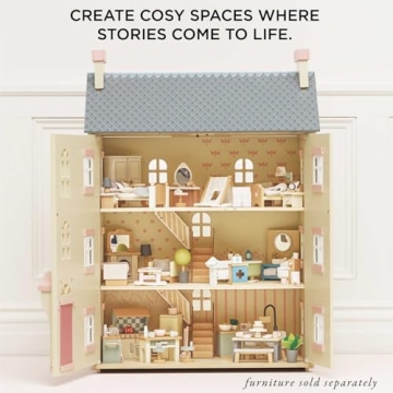 Le Toy Van Cherry Tree Hall Dollhouse for Creative Play