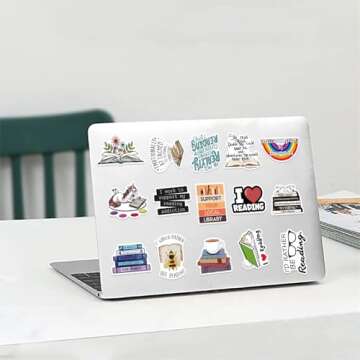 LXYRDHOQPW Bookish Stickers Pack 50Pcs Love Reading Stickers for Teens Adult and Reading Lovers Book...
