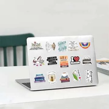 LXYRDHOQPW Bookish Stickers Pack 50Pcs Love Reading Stickers for Teens Adult and Reading Lovers Book...