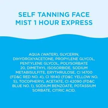 Bondi Sands 1 Hour Express Self Tanning Face Mist | Lightweight Dual Action Formula, Dermatologically tested, Suitable for Sensitive Skin | 2.36 Fl Oz