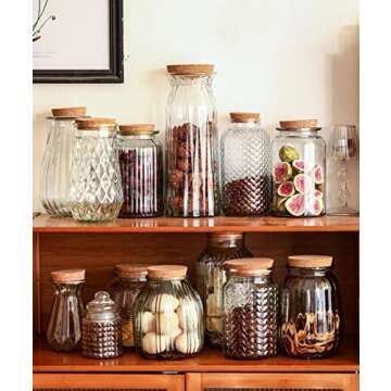 Charming Glass Cactus Storage Jar for Snacks and Decor