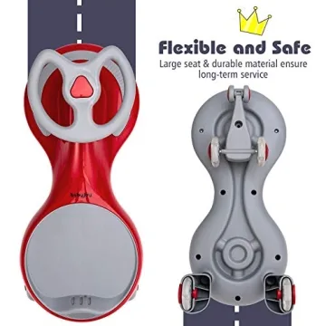 BABY JOY Wiggle Car for Kids with LED Flashing Wheels