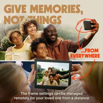 PixStar 15 inch Large Digital Frame WiFi | Free Unlimited Cloud | Share Videos and Photos by Email or App | Motion Sensor | Best USNews Digital Photo Frame 2024 | Large Electronic Picture Frame