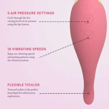 Adventurer Air Pressure Vibrator | Rechargeable & Shower-Friendly