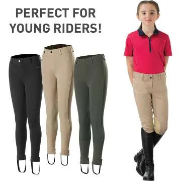 HORZE Nora Kids' English Breeches with Knee Patches