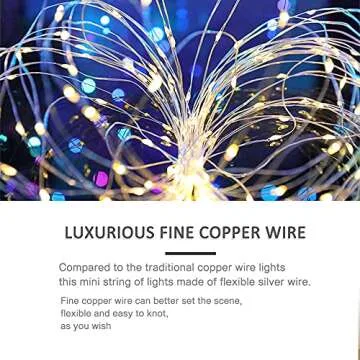 String Lights, Waterproof LED String Lights,2 Pack 20ft 60 LED Festival Decorations Crafting Battery Powered Copper Wire Starry Fairy Lights (Multicolor)