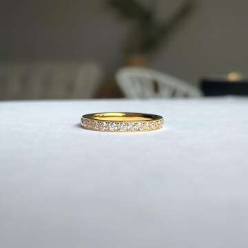 JINEAR 3mm Elegant Wedding Bands for Everyone