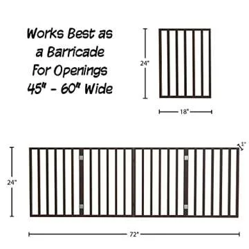 Stylish PETMAKER Pet Gate - Freestanding & Folding Design