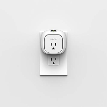 Wemo Insight Smart Plug with Energy Monitoring, WiFi Enabled, Control Your Devices and Manage Energy Costs From Anywhere, Works with Alexa and the Google Assistant