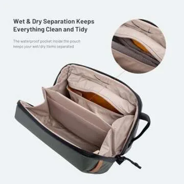 PGYTECH Wash Pouch Hanging Toiletry Bag for Men, Waterproof Dopp Kit Travel Makeup Bag Organizer for...