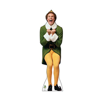 Buddy The Elf Excited Life Size Cardboard Cutout Standup - Holiday Decor