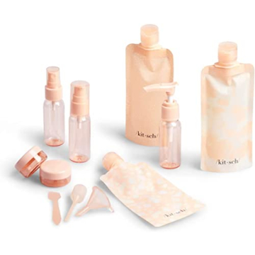 Kitsch 11pc Travel Size Bottles - Stylish & Leakproof