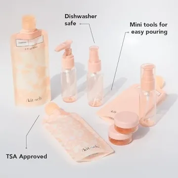 Kitsch 11pc Travel Size Bottles - Stylish & Leakproof