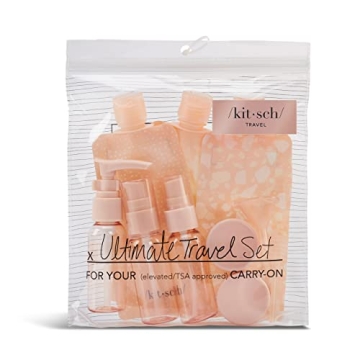 Kitsch 11pc Travel Size Bottles - Stylish & Leakproof