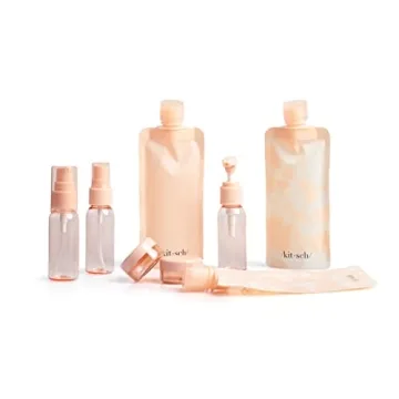 Kitsch 11pc Travel Size Bottles - Stylish & Leakproof