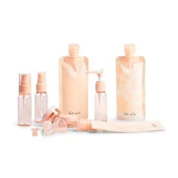 Kitsch 11pc Travel Size Bottles - Stylish & Leakproof