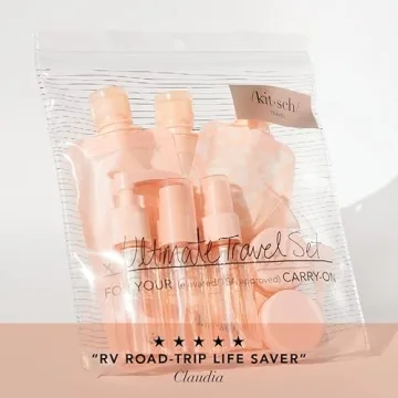 Kitsch 11pc Travel Size Bottles - Stylish & Leakproof