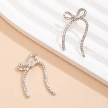 Elegant Long Chain Bow Tassel Earrings for Women