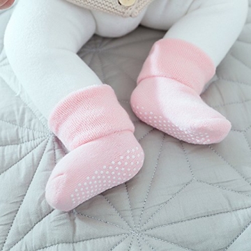 VWU Baby Toddler Kids Warm Thick Cotton Socks with Grips