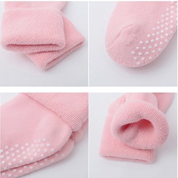 VWU Baby Toddler Kids Warm Thick Cotton Socks with Grips