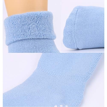 VWU Baby Toddler Kids Warm Thick Cotton Socks with Grips