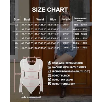 MANGOPOP Women’s Long Sleeve Scoop Neck Bodysuit