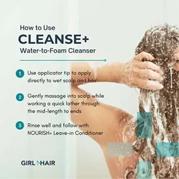 GIRL+HAIR Cleanse+ Shampoo for Dry Hair & Scalp Care | Vegan