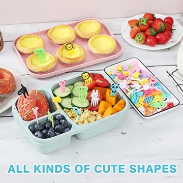 106 Pcs Fun Food Picks for Kids | Cute Animal Bento Decorations