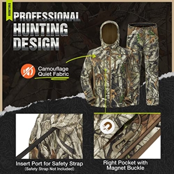 TIDEWE Men’s Hunting Suit Features Fleece Lining & Pockets