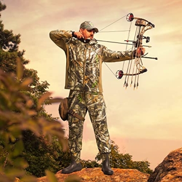 TIDEWE Men’s Hunting Suit Features Fleece Lining & Pockets