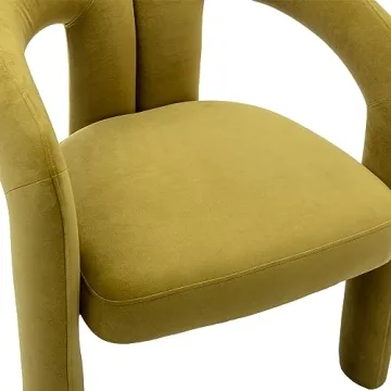 Elegant Velvet Olive Dining Chair Set for Cozy Spaces