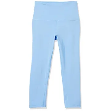 Amazon Essentials Women's Active Sculpt Workout Athleisure High Rise Capri Leggings (Available in Plus Size), French Blue, Large