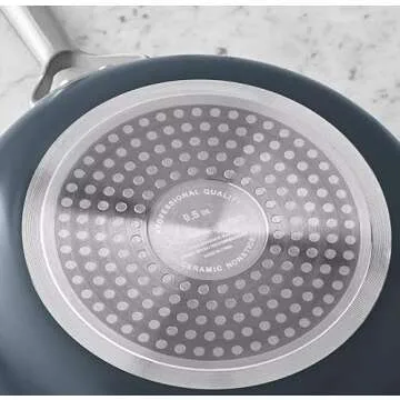 Member Mark 11 Piece Modern Ceramic Cookware Set With Smart Kitchen Tools Set (Assorted Colors) (Gray)