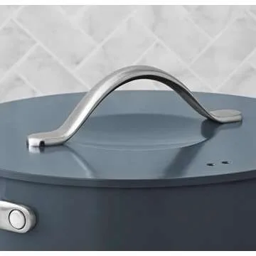 Member Mark 11 Piece Modern Ceramic Cookware Set With Smart Kitchen Tools Set (Assorted Colors) (Gray)