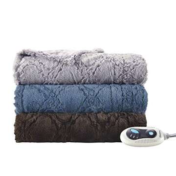 Beautyrest Electric Throw Blanket - Luxurious Warmth & Comfort
