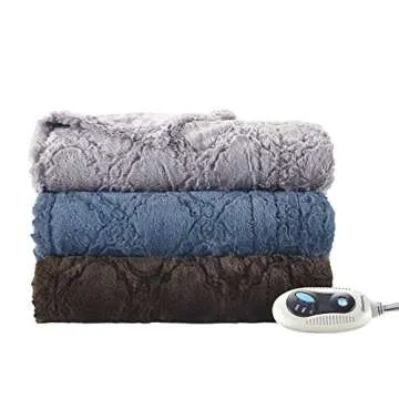 Beautyrest Electric Throw Blanket - Luxurious Warmth & Comfort