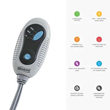 Beautyrest Electric Throw Blanket - Luxurious Warmth & Comfort