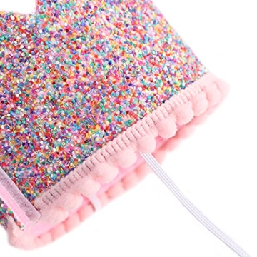 Rainbow Crown for Half Birthday Party - Glitter Crown, Kids Hats, Baby Photo Props, Birthday Decoration, Girls Hair Accessories